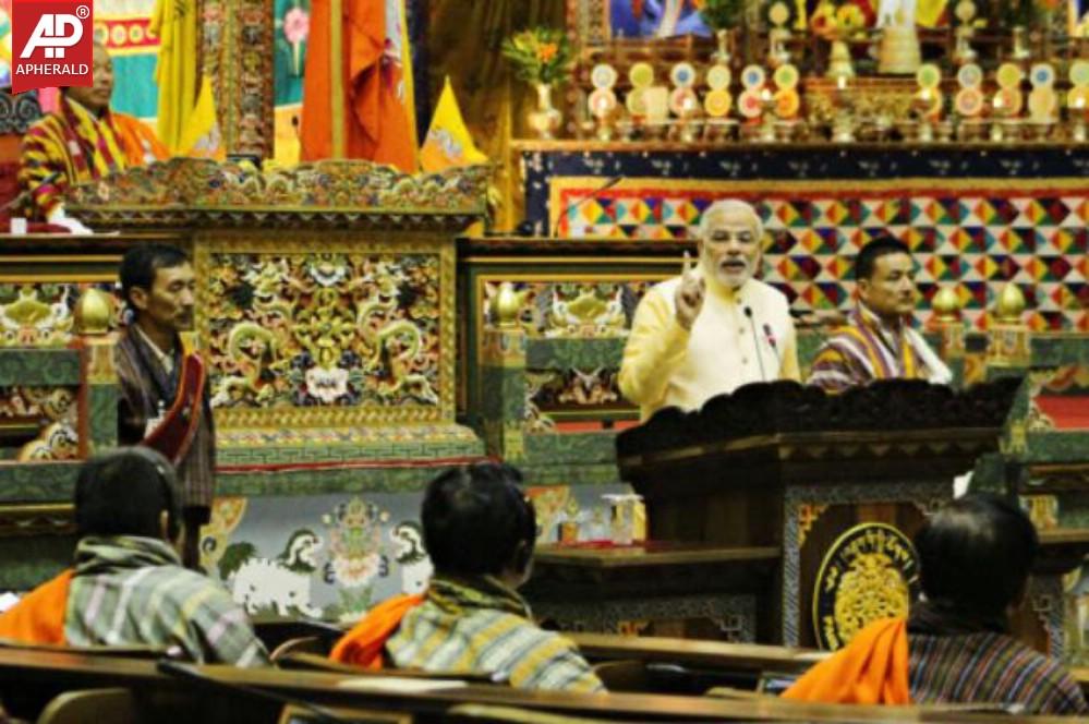 Narendra Modi in Bhutan Photos