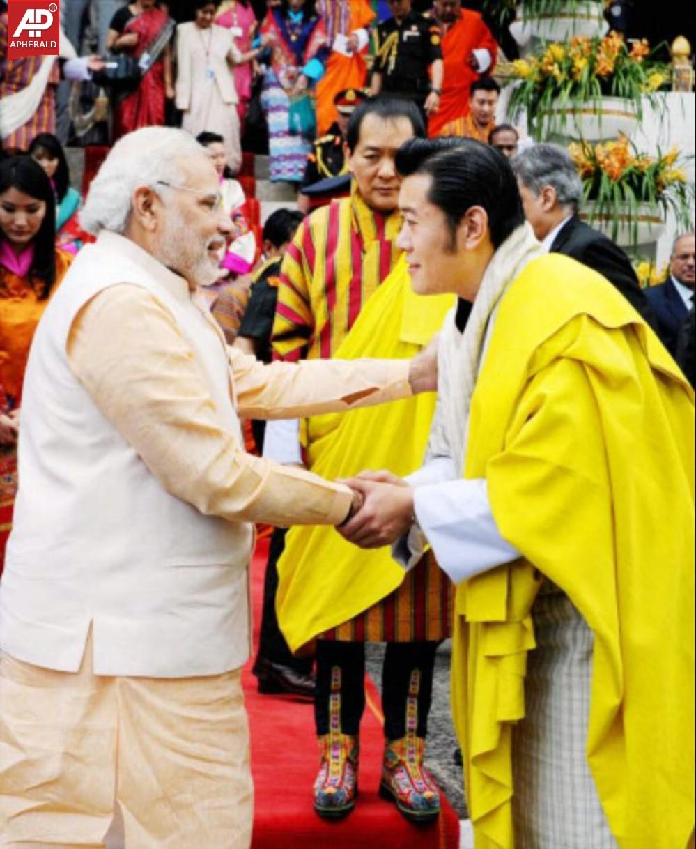 Narendra Modi in Bhutan Photos