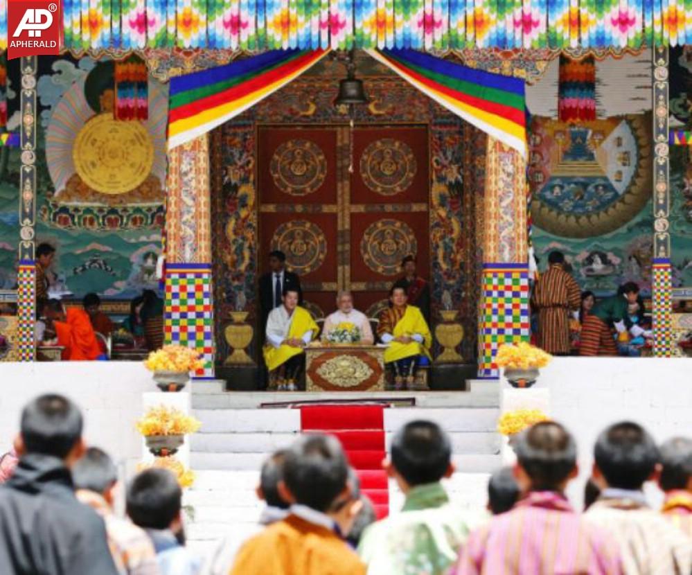 Narendra Modi in Bhutan Photos