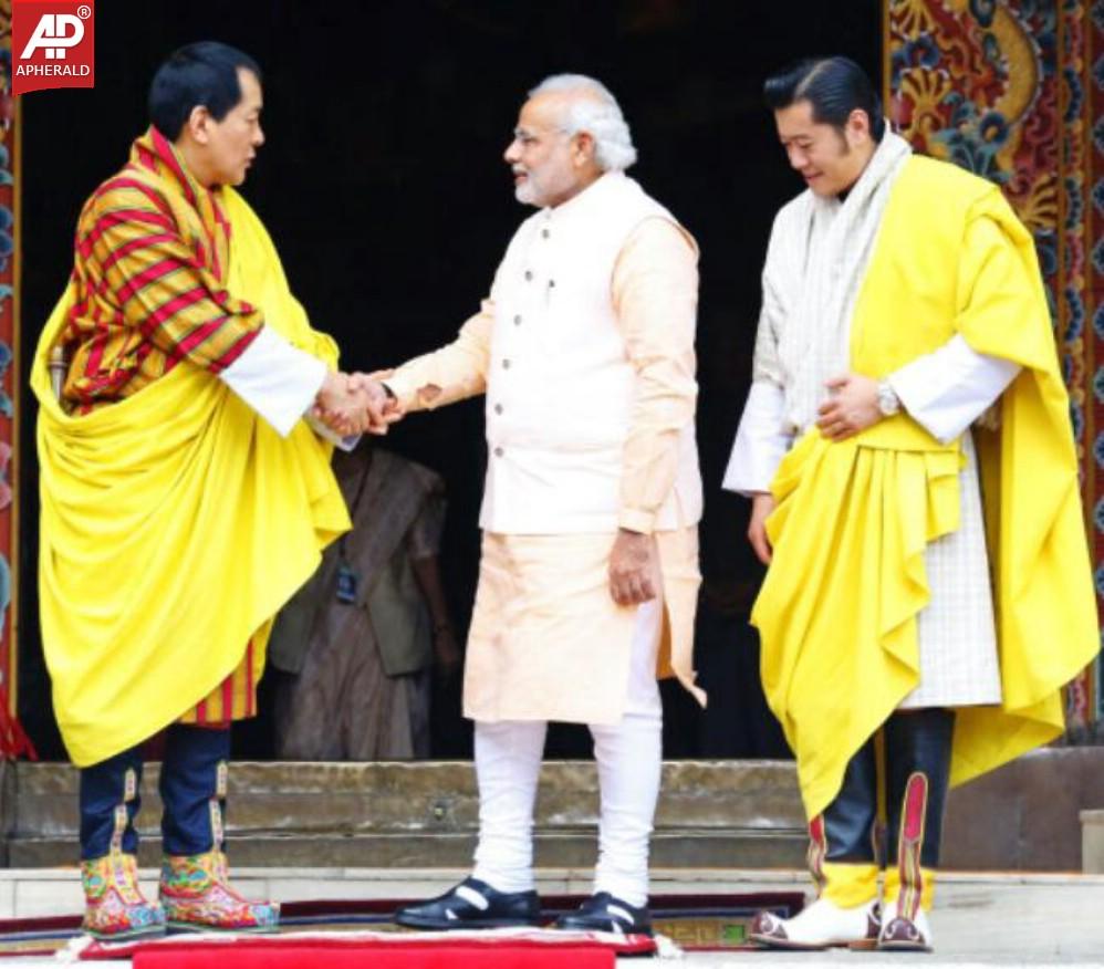 Narendra Modi in Bhutan Photos