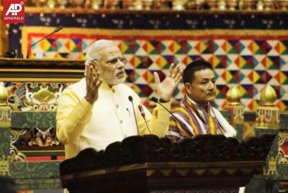 Narendra Modi in Bhutan Photos