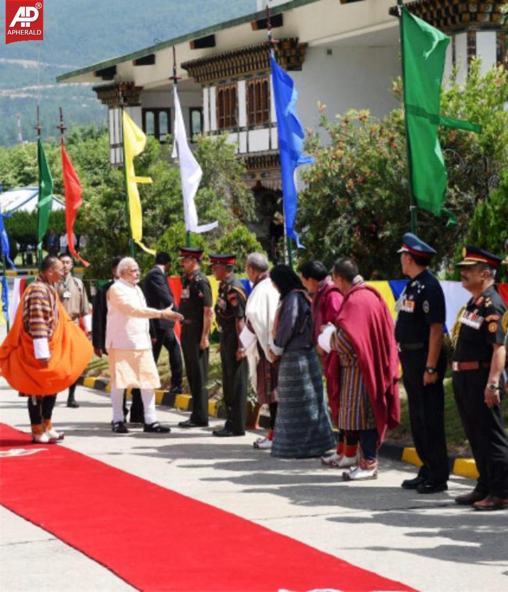 Narendra Modi in Bhutan Photos