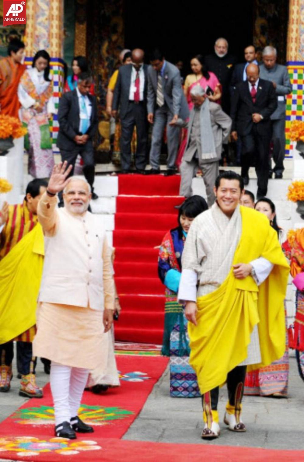 Narendra Modi in Bhutan Photos