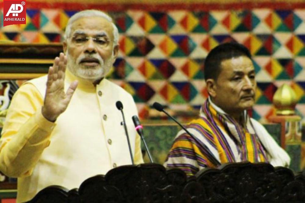 Narendra Modi in Bhutan Photos