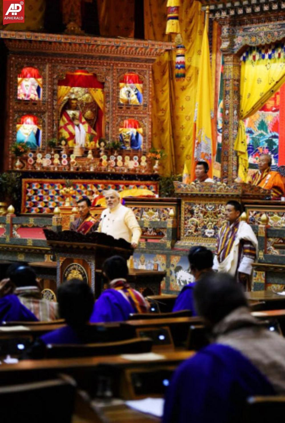 Narendra Modi in Bhutan Photos