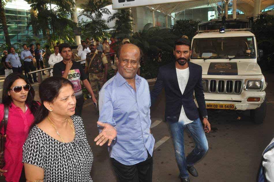 Rajinikanth with Dhanush Photos