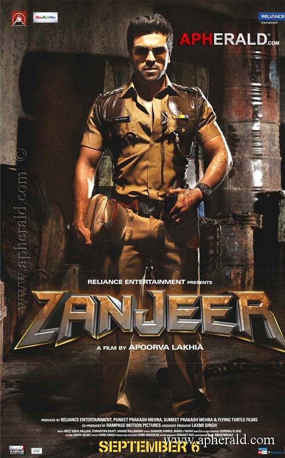 Ram Charan Zanjeer First Look Poster