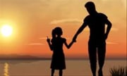 నాన్న ఎందుకో వెనుక బడ్డాడు