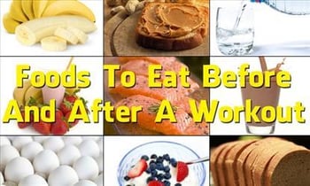 Food before discount and after workout