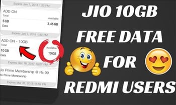 Jio free cheap data code number