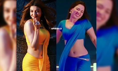 Kajal Sex Image - Who Oozes Sex Appeal and Tempts more in Saree? Kajal or Tam