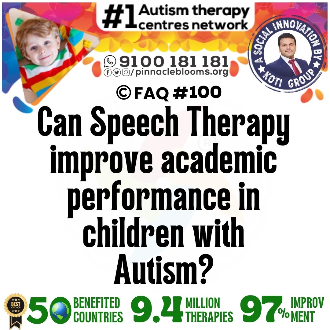 Can Speech Therapy improve academic performance in children