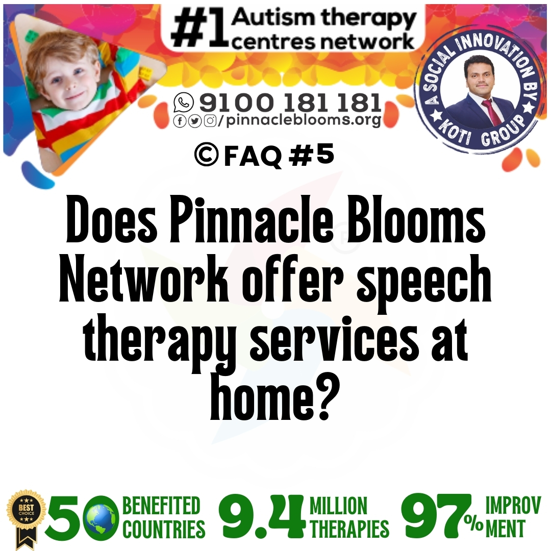 Does Pinnacle Blooms Network Offer Speech Therapy Services