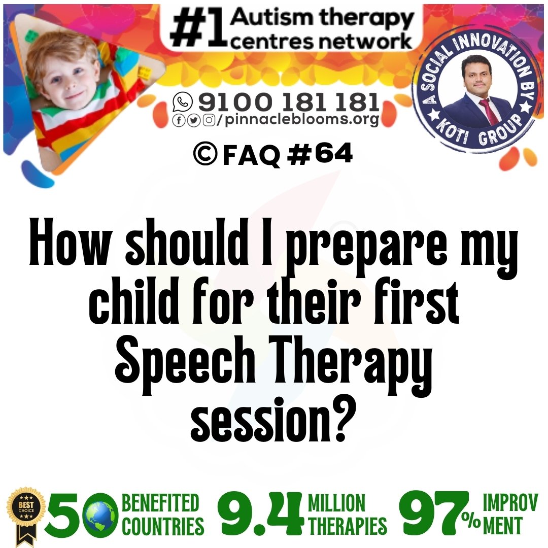 How should I prepare my child for their first Speech Therap