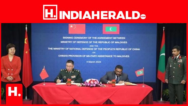 Maldives signs China military pact in further shift away from India