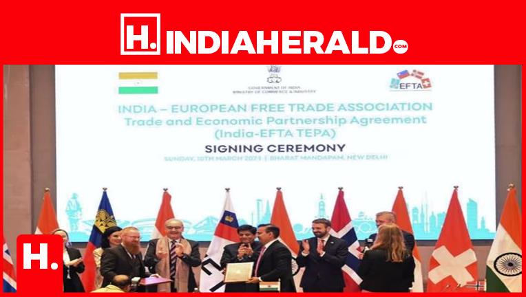 India-EFTA Historic FTA Signed.