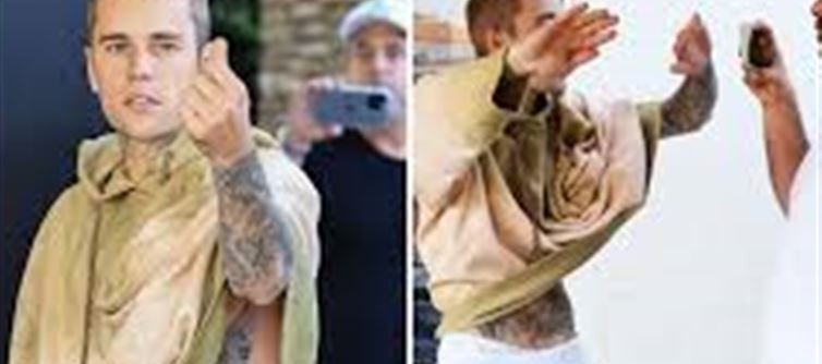 Justin Bieber's outburst at the photographers..!?