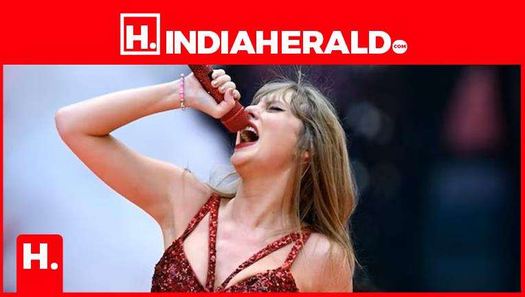 Singer Taylor Swift choked on a bug while singing