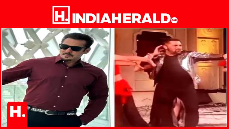 A dance video of Bollywood actor Salman Khan is going viral