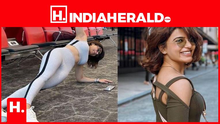 Samantha Ruth Prabhu stuns airport onlookers with flawless side plank: see  picture : Bollywood News - Bollywood Hungama