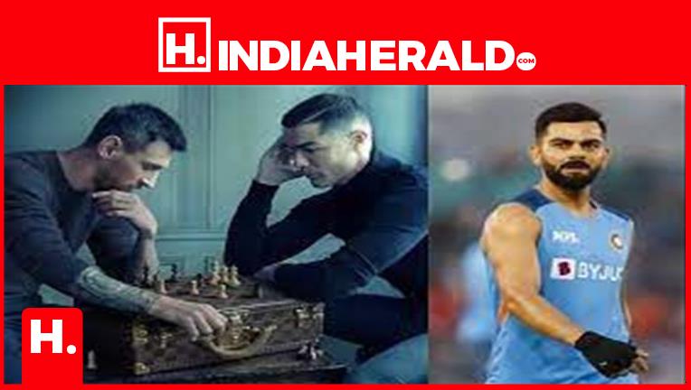 Photo of Messi and Ronaldo playing chess is breaking the internet